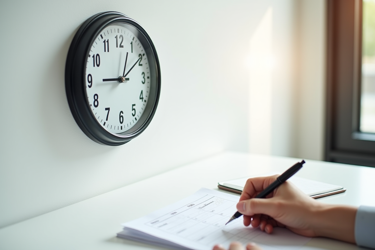horloge travail